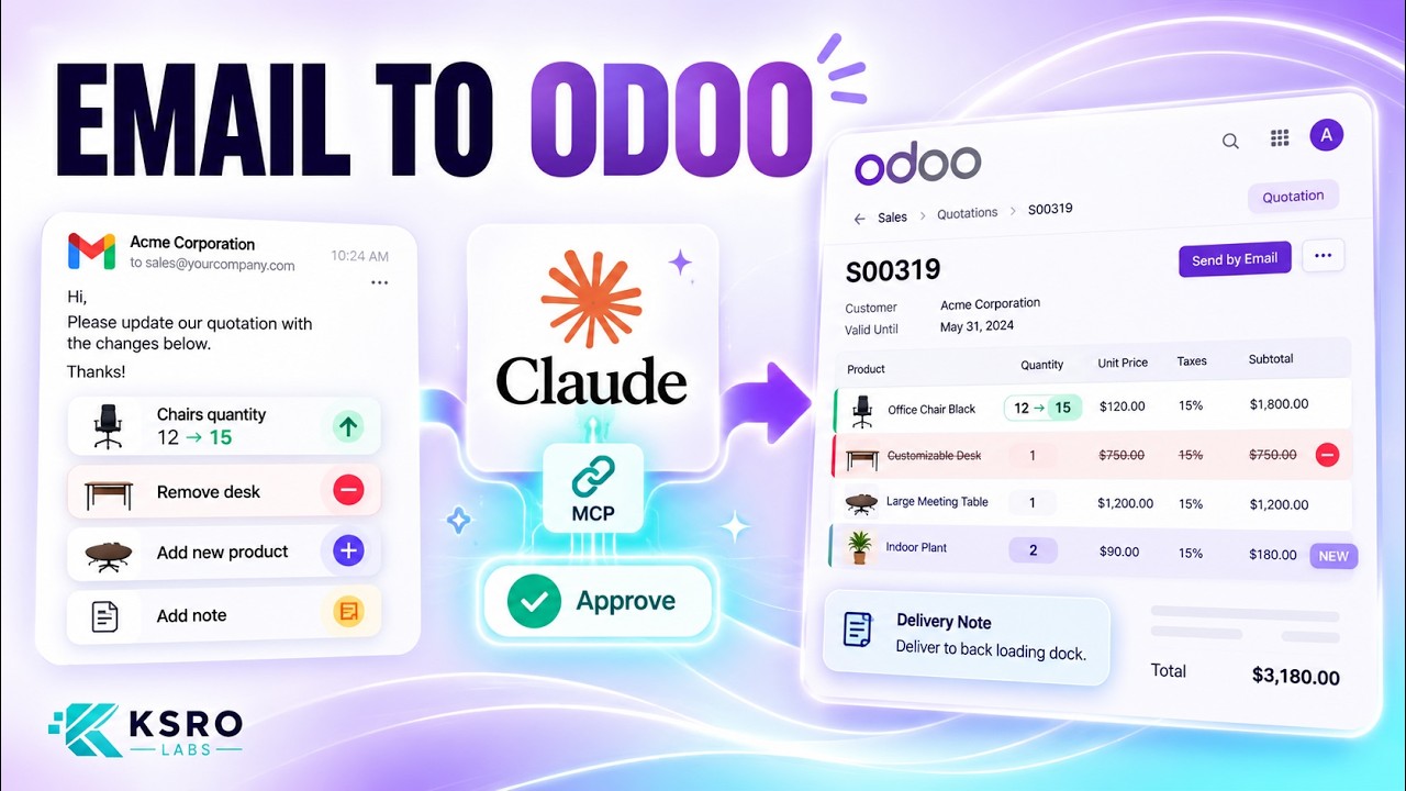Update an Odoo Quotation from a Customer Email with Claude — video thumbnail